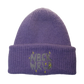 PURP MOHAIR SATIN BEANIE