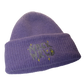 PURP MOHAIR SATIN BEANIE