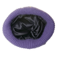 PURP MOHAIR SATIN BEANIE