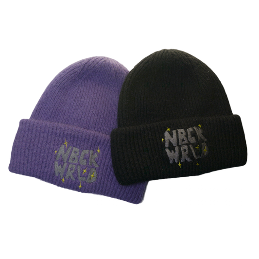 TWO PACK MOHAIR SATIN BEANIE